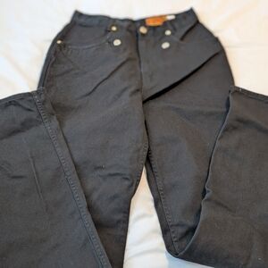 Vintage Lawman Western Women’s Black High Rise Size 11